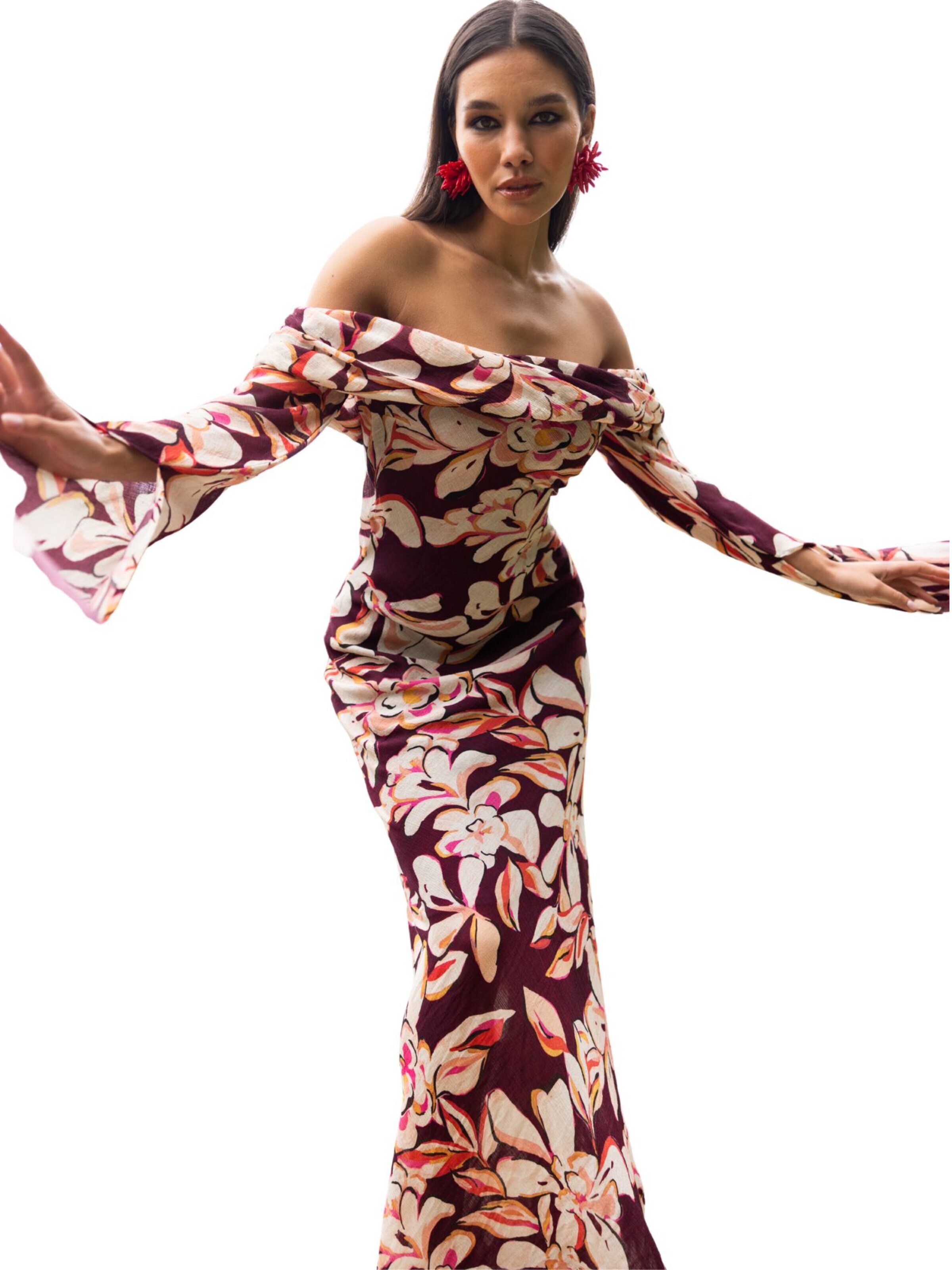 Abito da cocktail 'Habarana' di Nisia PartyWear in rosso