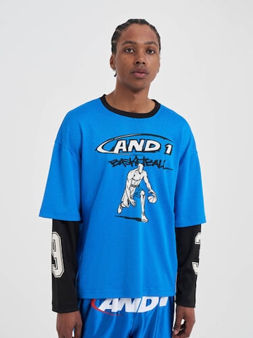 AND1 T-Shirt in Blau: Vorderseite