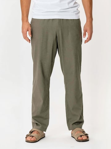 Pantaloni ' Cotton ' di TEESHOPPEN in verde: frontale