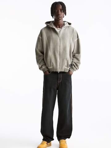 Pull&Bear Loosefit Cargobroek in Zwart