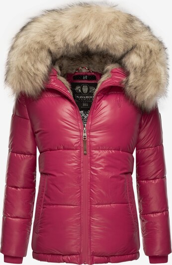 NAVAHOO Winterjacke 'Tikunaa' in beigemeliert / fuchsia, Produktansicht