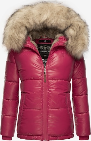 NAVAHOO Winter Jacket 'Tikunaa' in Pink: front