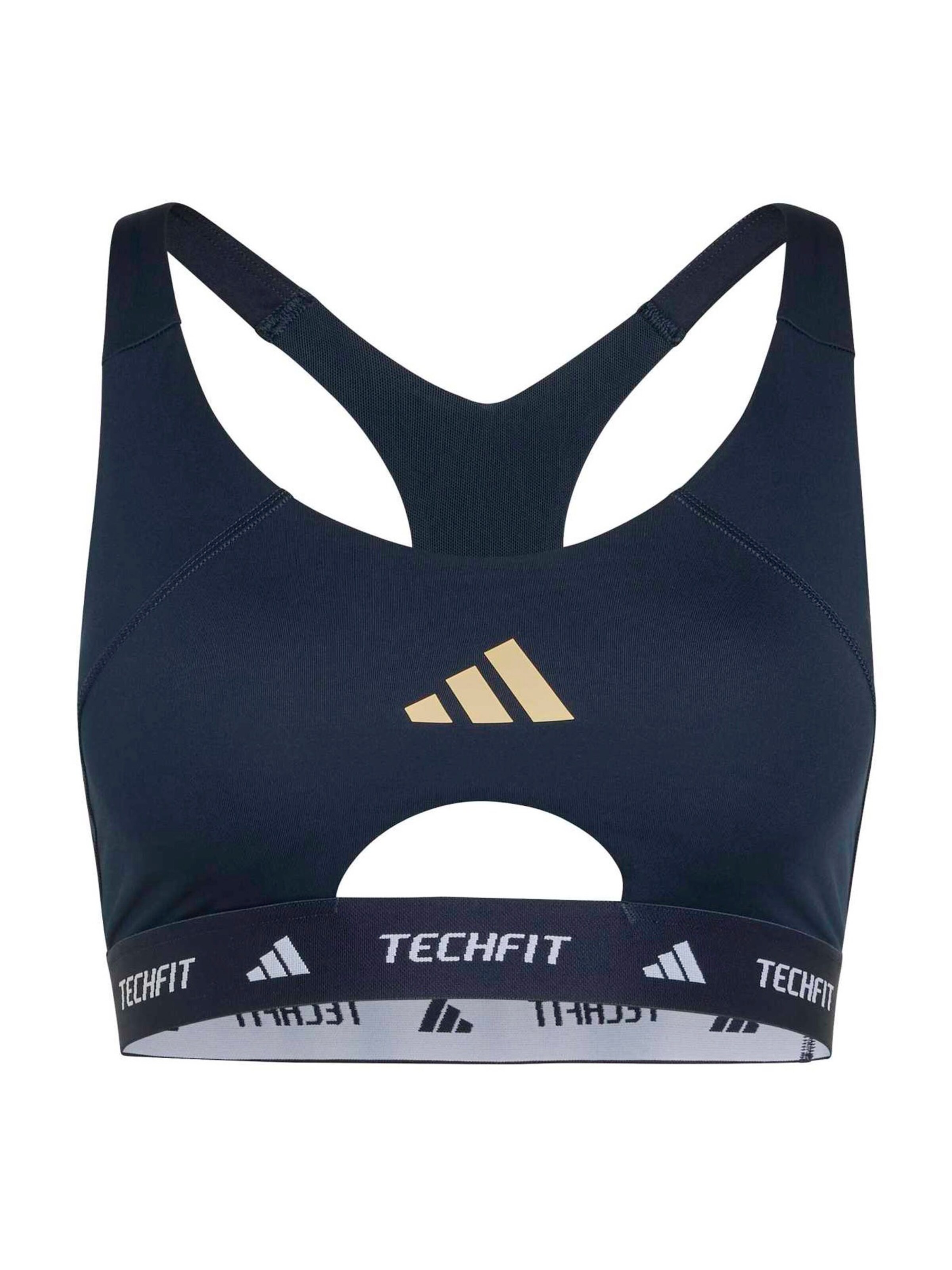 ADIDAS PERFORMANCE Sport-BH in Blau: Vorderseite