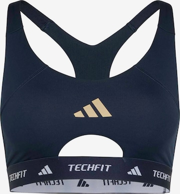 ADIDAS PERFORMANCE Sport-BH in Blau: Vorderseite