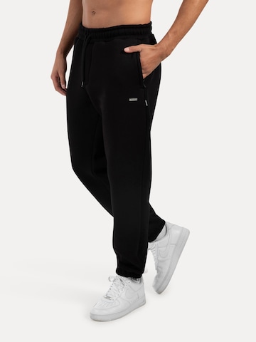 Smilodox Tapered Cedrik Casual Classic Pants in Schwarz