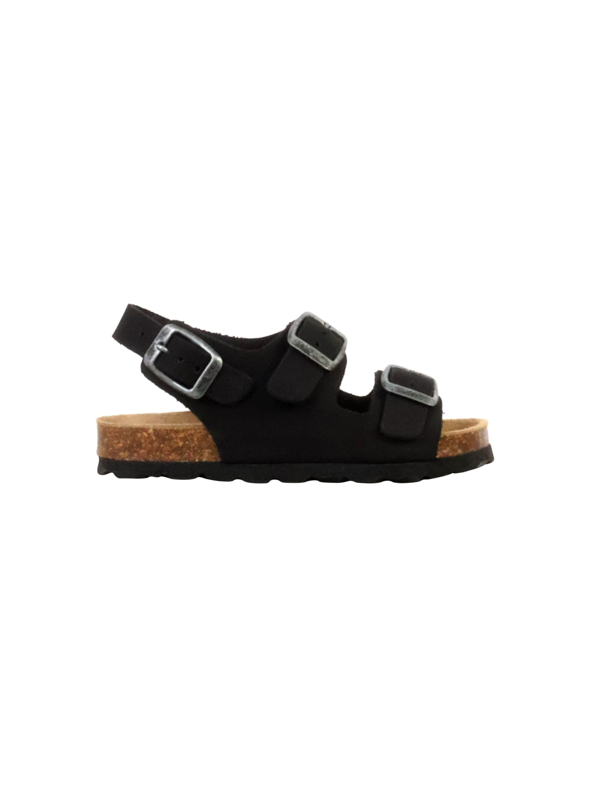 The Divine Factory Huisschoenen 'Kinder-Lederpantolette Noga Mistraly BS Edge' in Zwart