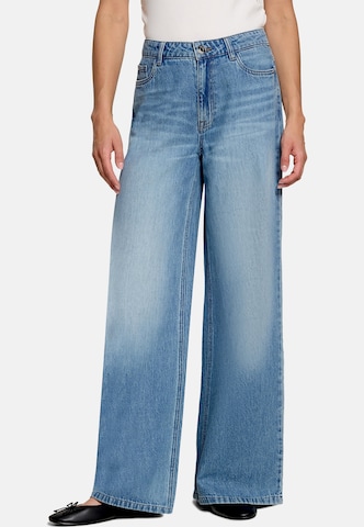 Wide leg Jeans di zero in blu: frontale