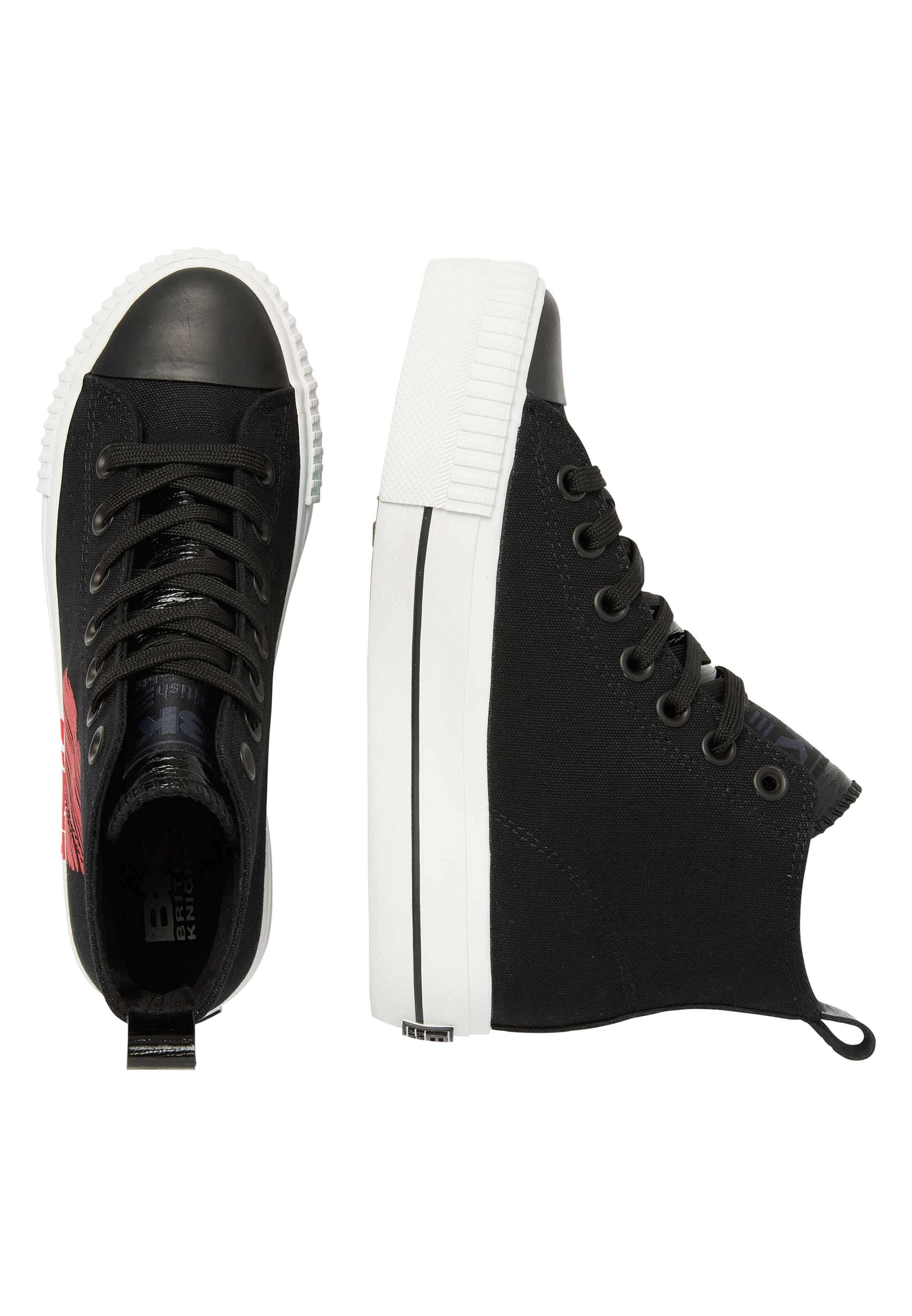 BRITISH KNIGHTS Sneakers hoog ' KAYA MID ' in Zwart