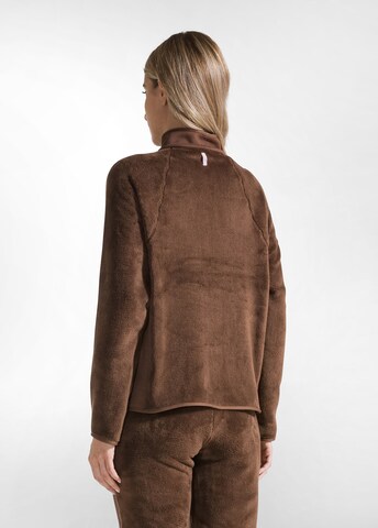 DEHA Fleece jas in Bruin