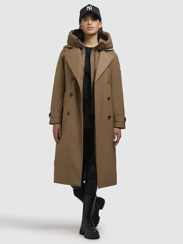 khujo Raincoat 'Elena-YM ' in Brown