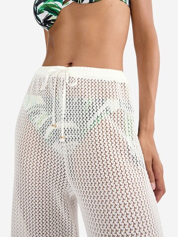 TRIUMPH Loose fit Trousers ' Red Label Beach MyWear ' in White