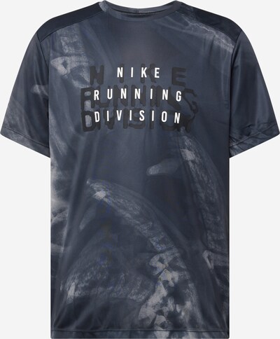 NIKE T-Shirt fonctionnel 'Run Division Rise 365' en gris / noir / blanc, Vue avec produit