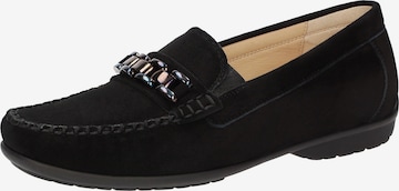 SIOUX Mocassins 'Cortizia' in Zwart: voorkant