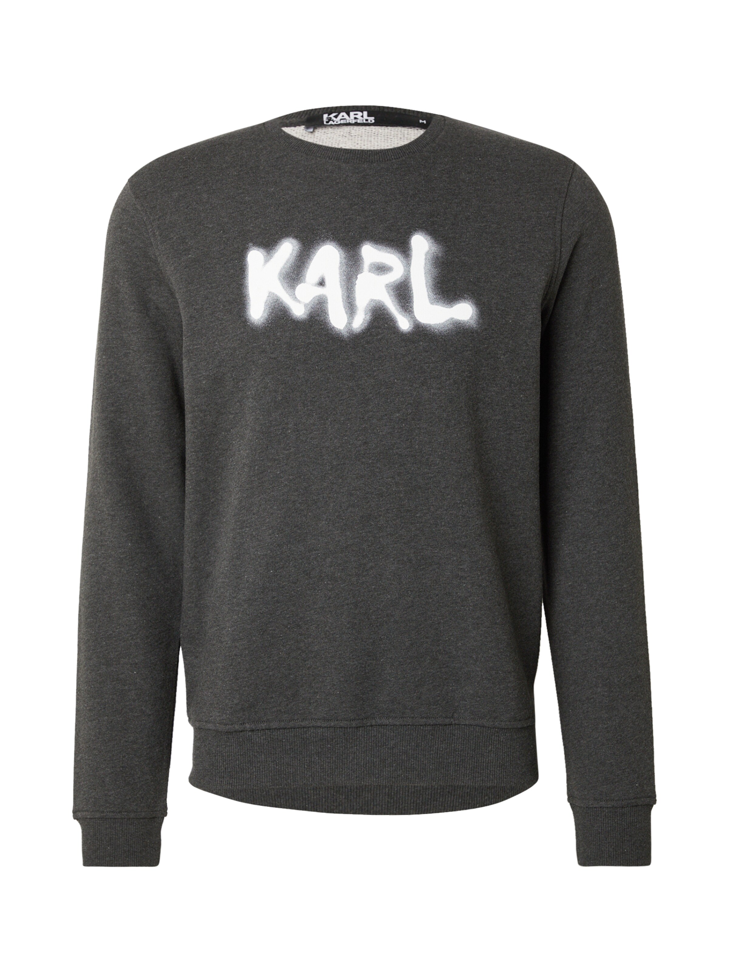 Karl Lagerfeld Суичър в сиво: отпред