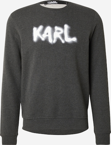 Karl Lagerfeld Суичър в сиво: отпред