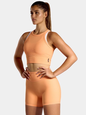 nordicdots Sporttop 'Rib' in Oranje