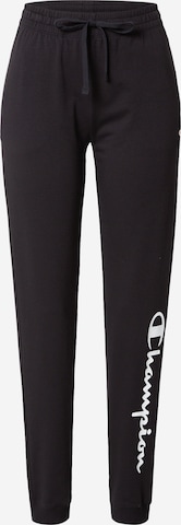 Pantaloni sport de la Champion Authentic Athletic Apparel pe negru: față