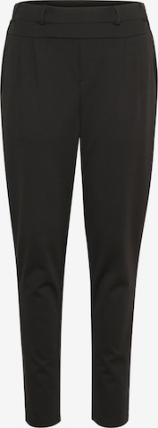 Kaffe Tapered Pleat-Front Pants 'Jenny' in Black: front