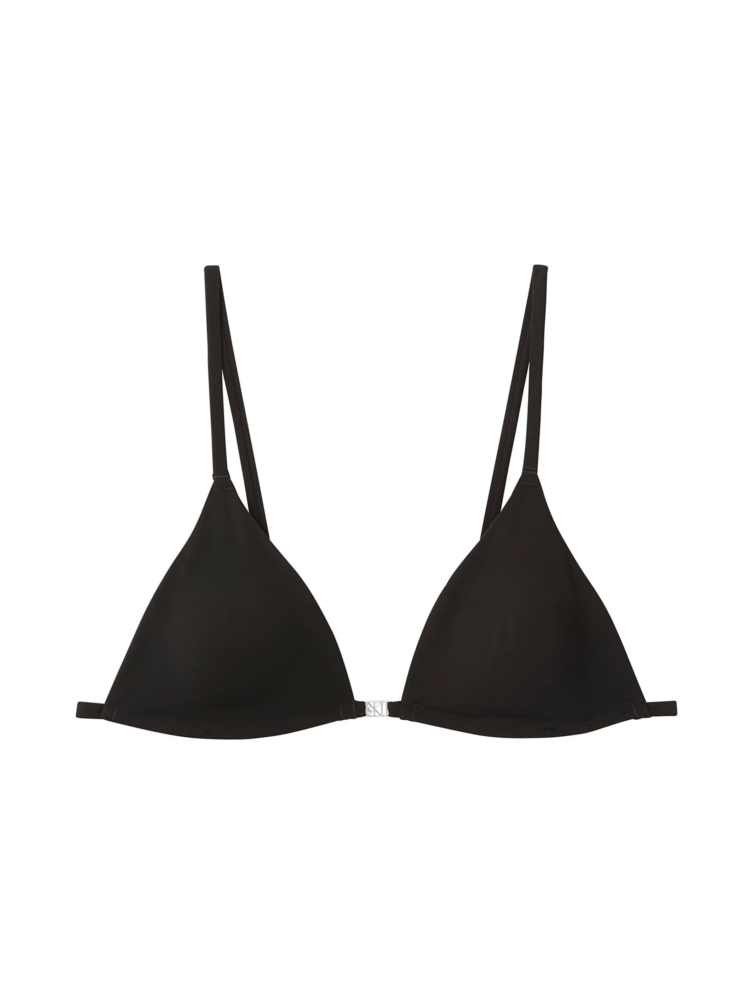 Calvin Klein Swimwear Triangel Bikini Top in Schwarz: Vorderseite