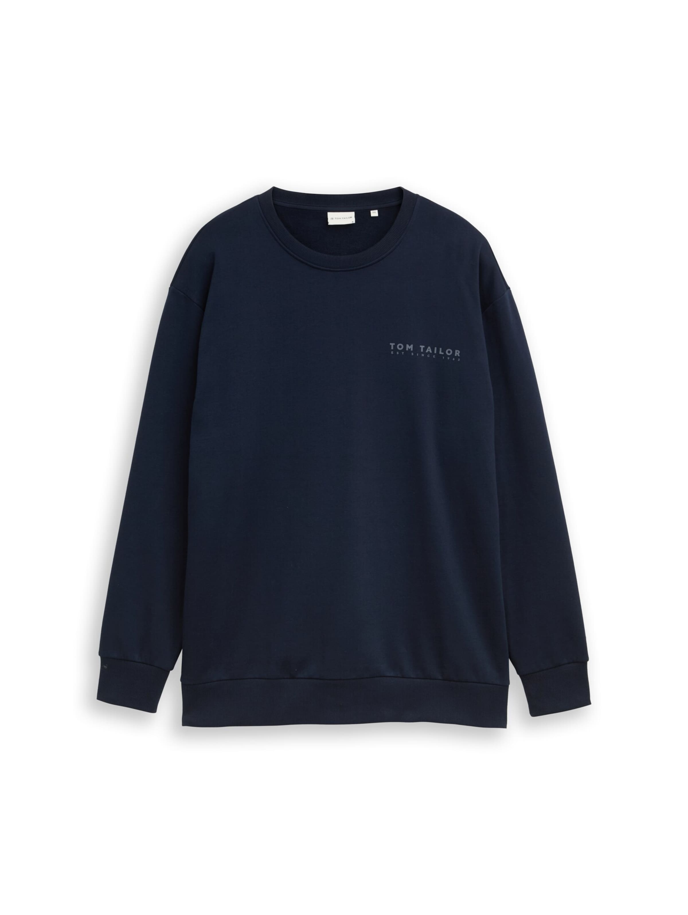 TOM TAILOR Men + Sweatshirt in Blue: front
