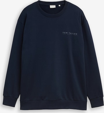 TOM TAILOR Men + Sweatshirt in Blau: Vorderseite