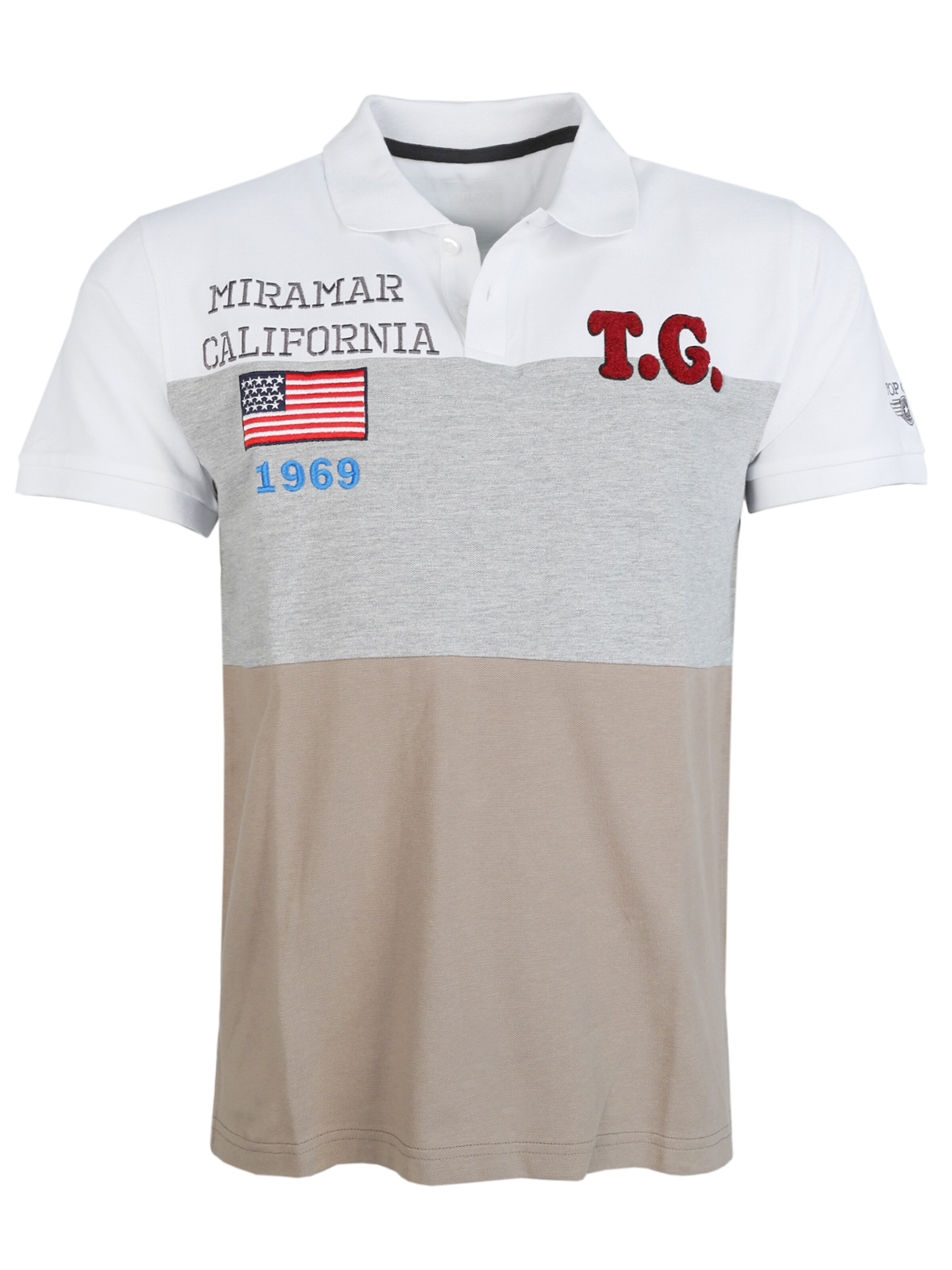 TOP GUN Shirt in Bruin: voorkant