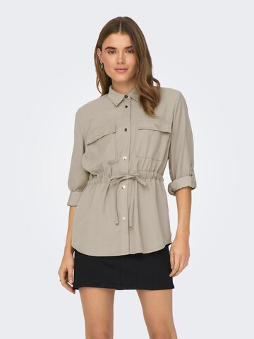 Camicia da donna 'ARIS' di ONLY in beige: frontale