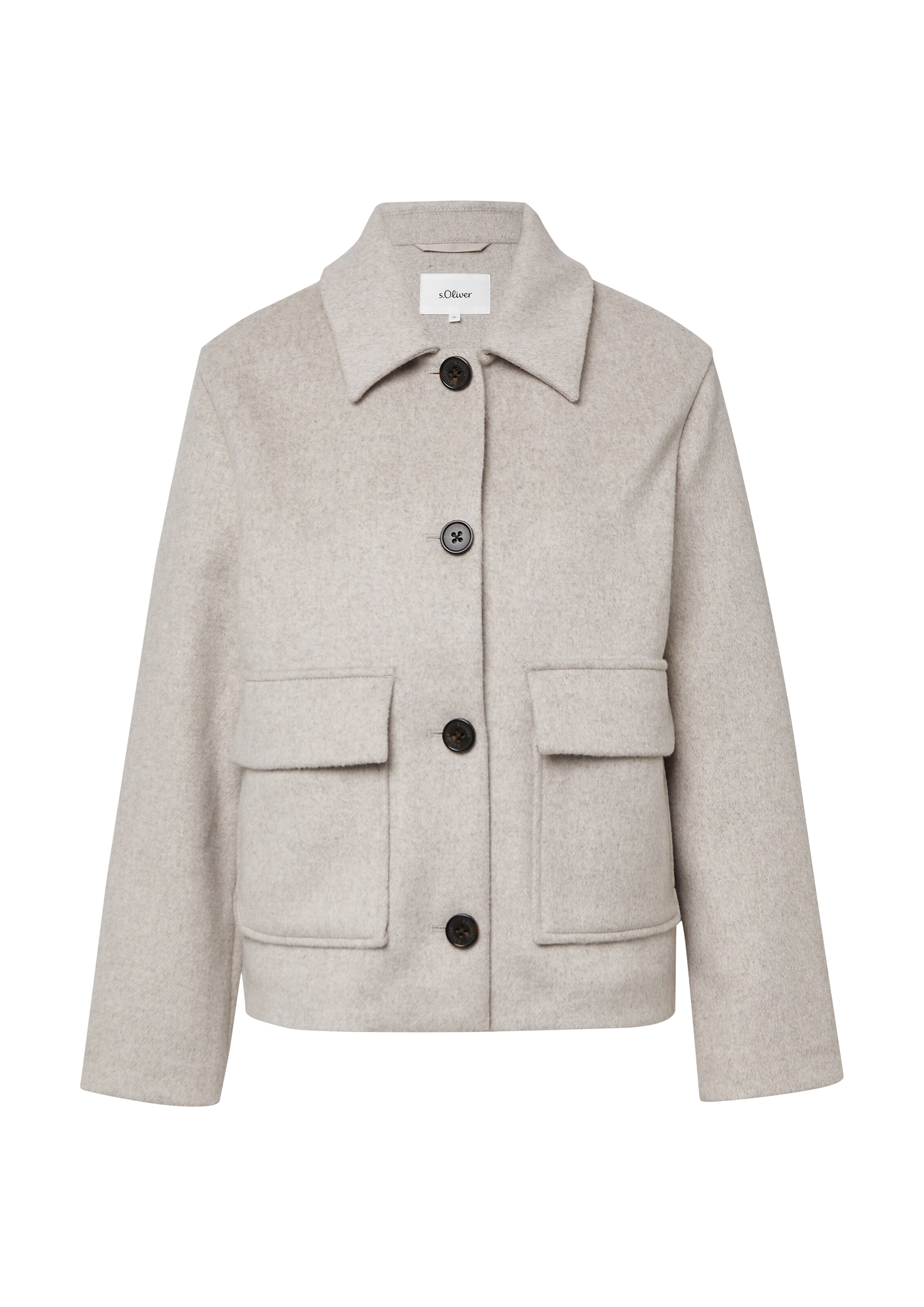 s.Oliver Between-Season Jacket in Beige: front