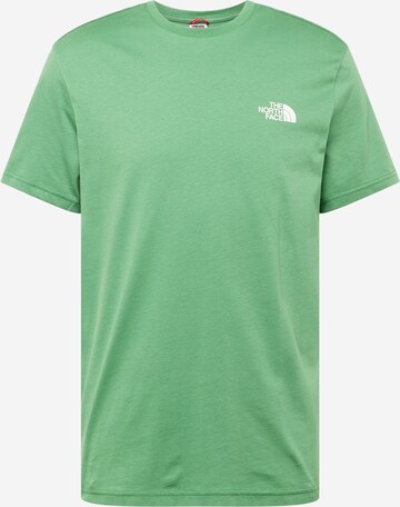 Tricou 'Simple Dome' de la THE NORTH FACE pe verde: față