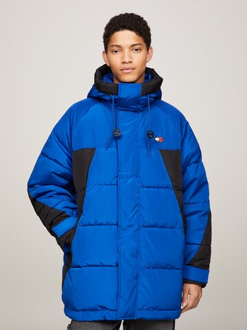 Tommy Jeans Winterparka in Blauw: voorkant