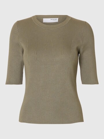 SELECTED FEMME Sweater 'SLFMala' in Green: front