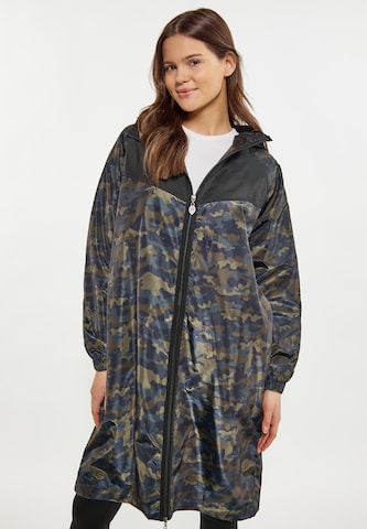 myMo ATHLSR Between-Seasons Coat in Green: front