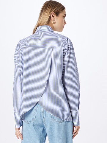 River Island Bluse 'POPLIN' in Blau