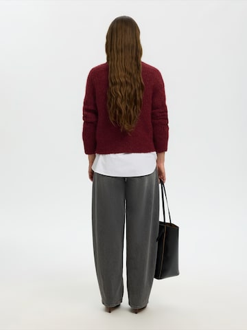 SELECTED - Cárdigan 'GABRIELLA' en rojo