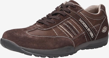Sneaker bassa di Dockers by Gerli in marrone: frontale