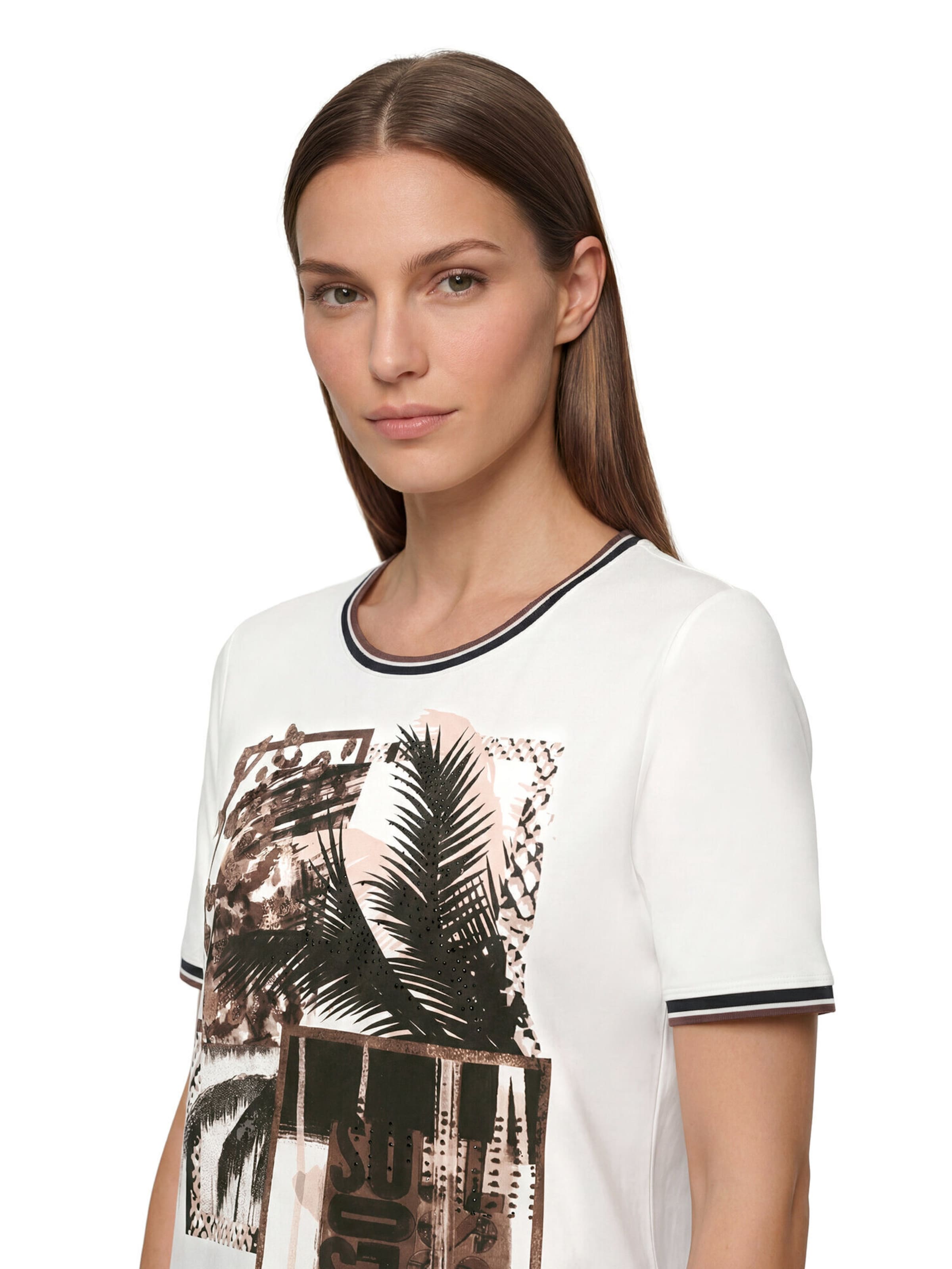 Betty Barclay Basic Shirt mit Aufdruck in Weiß