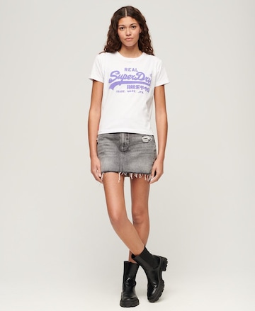 balts Superdry T-Krekls