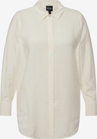 Ulla Popken Blouse 'Longtunika' in Beige: front