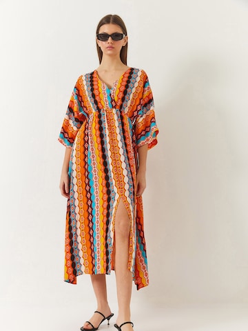 Bianco Lucci Dress in Orange: front