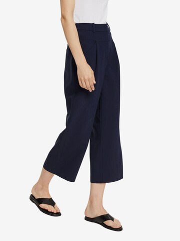 ESPRIT Wide leg Pleat-Front Pants in Blue