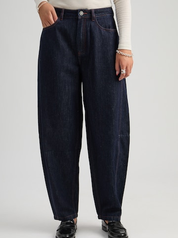 minus - Barrel Pantalón 'Larissa' en azul: frente