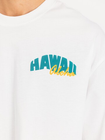 ALPHA INDUSTRIES Футболка 'Hawaii Aloha' в Белый