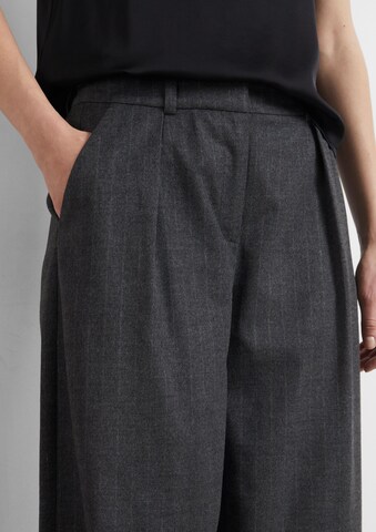 Barrel Pantalon à pince COMMA en gris : devant