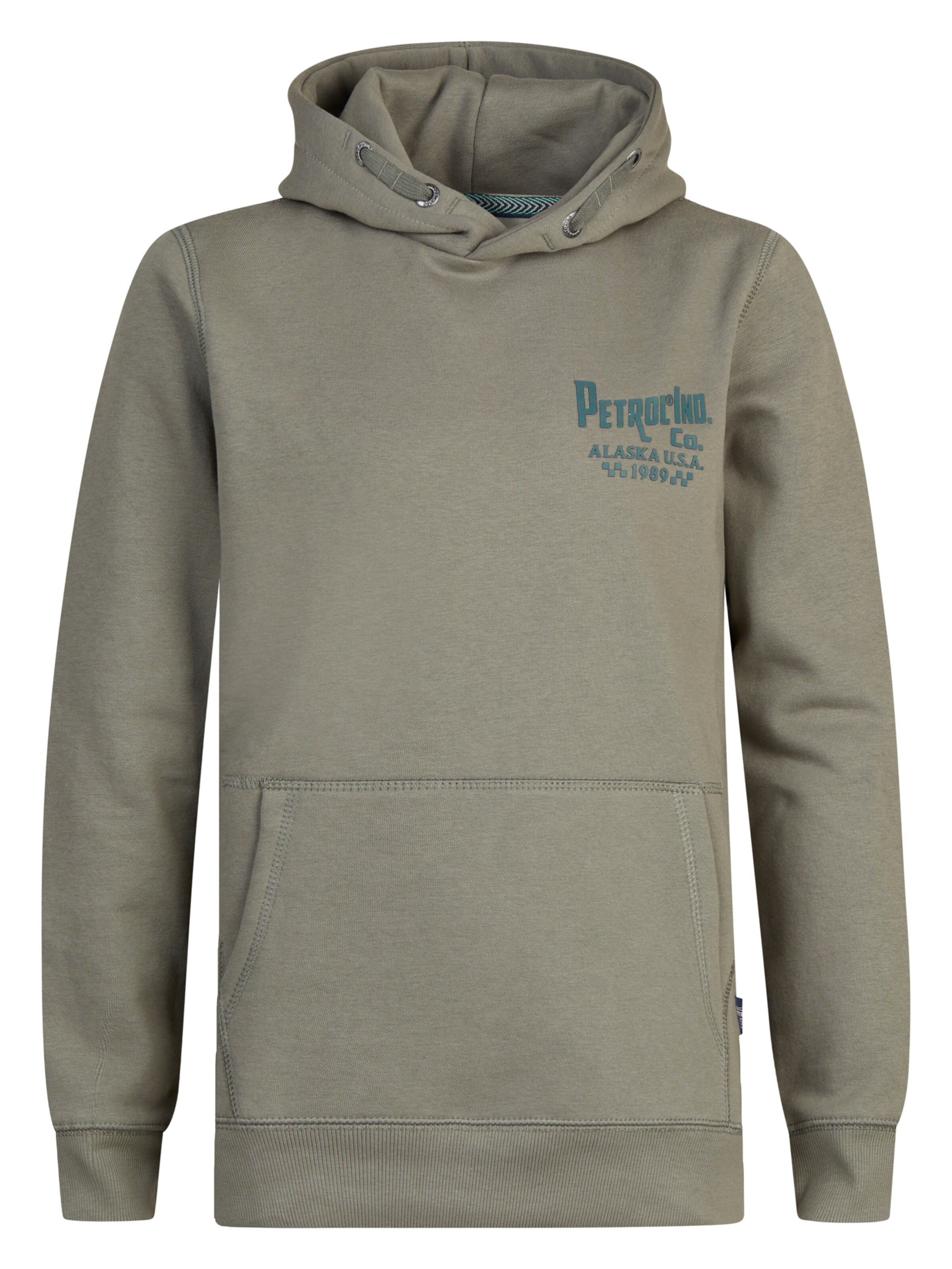 Petrol Industries Sweatshirt 'SaintPaulIsland' in Green: front