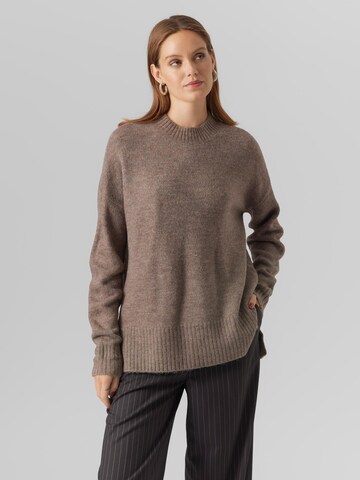 VERO MODA Pullover 'Lefile' i brun: forside