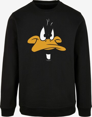 F4NT4STIC Sweatshirt 'Looney Tunes Daffy Duck' in Schwarz: predná strana