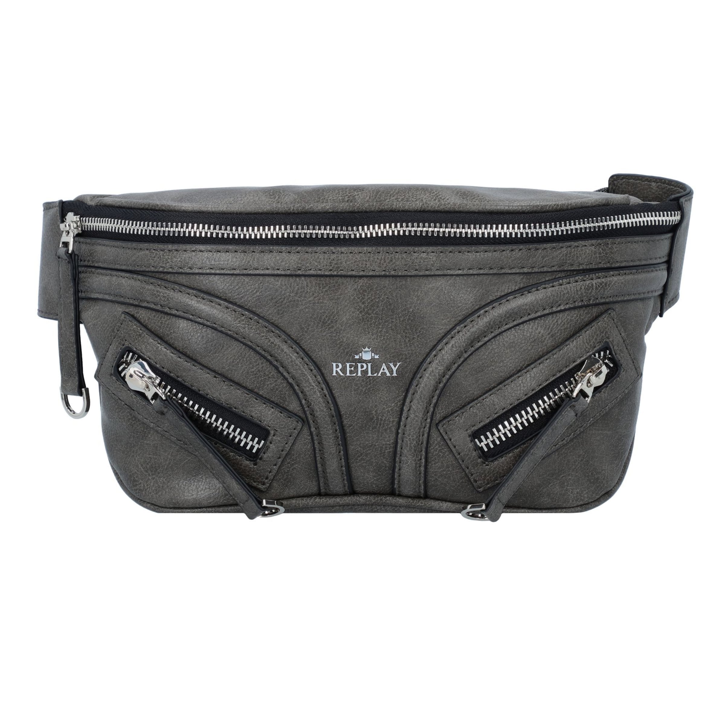 REPLAY Belt bag in Grey: front