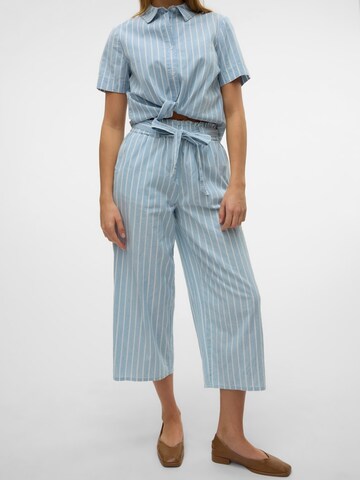 VERO MODA Wide leg Byxa 'VMXENIA' i blå