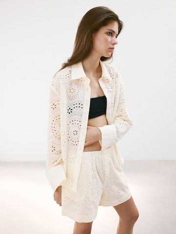Camicia da donna 'ELEONOR' di MANGO in beige