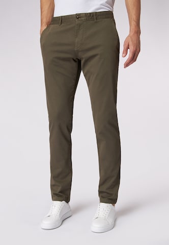 Coupe slim Pantalon chino ROY ROBSON en vert : devant